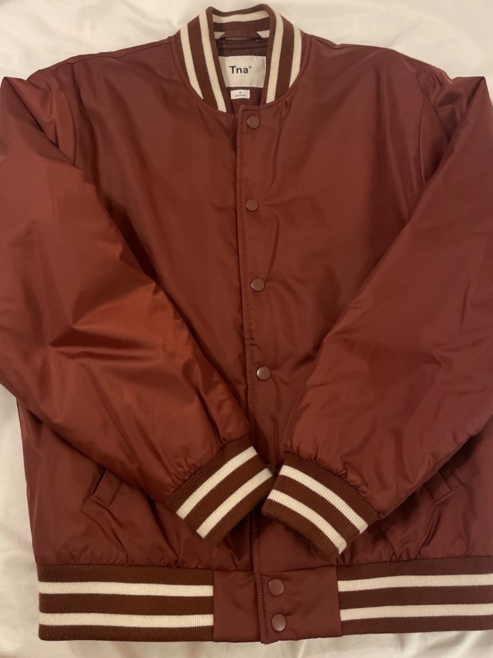 Aritzia Burgundy Bomber Jacket